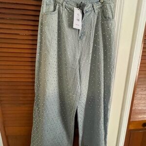 AKIRA Dazzled Rhinestone Studded Jeans